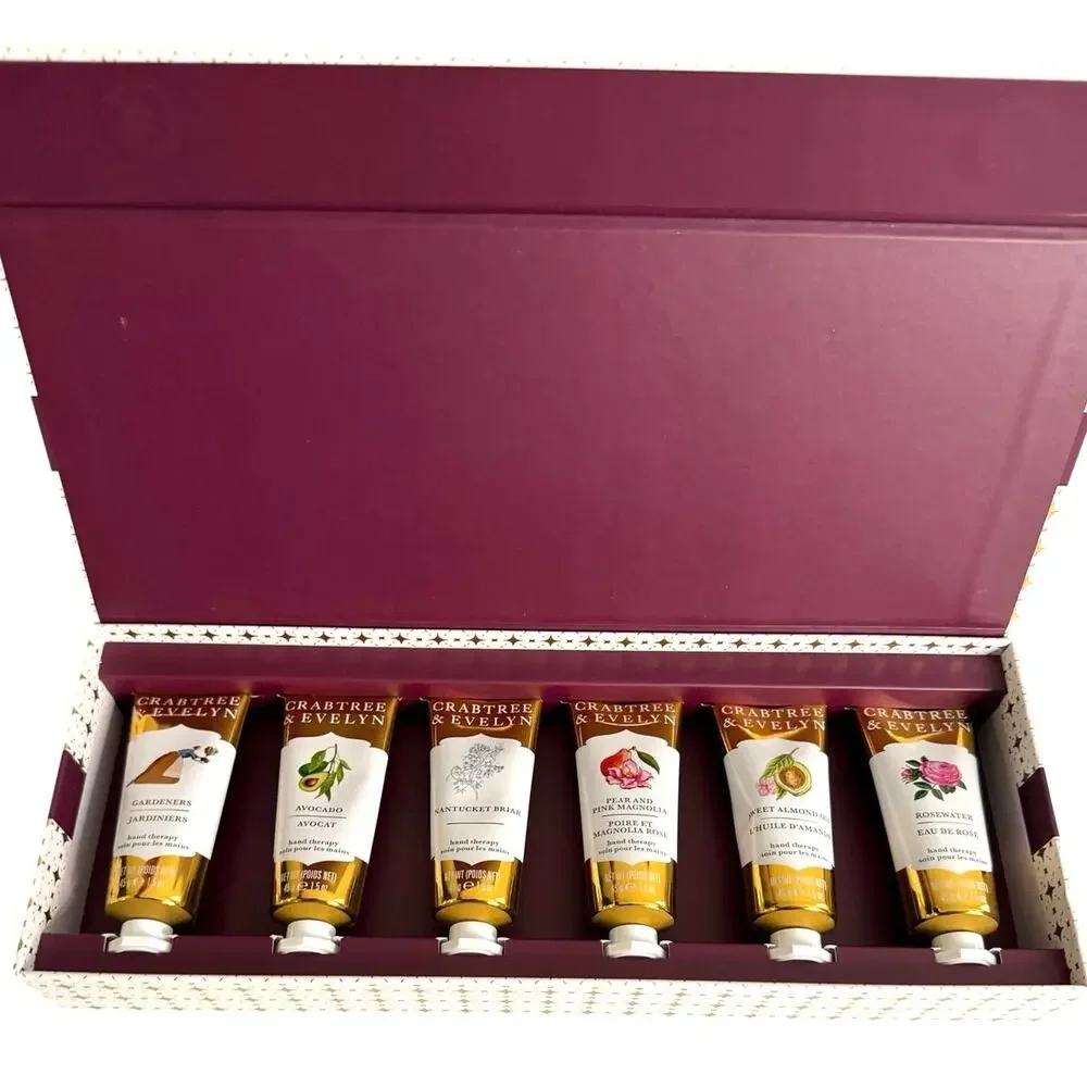 New in box Crabtree & Evelyn sealed hand therapy creams (6)
